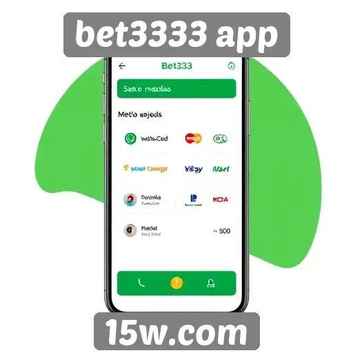 Métodos de pagamento oferecidos pelo bet3333 app